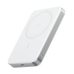 Anker MagGo Wireless Power Bank 10000mAh - Sleek White Design for Ultimate Convenience